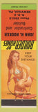 Matchbook Cover - John Hocker Contractor Builder Newville PA pinup