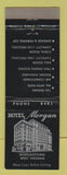 Matchbook Cover - Hotel Morgan Morgantown WV