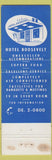 Matchbook Cover - Hotel Roosevelt Washington DC