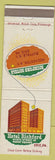 Matchbook Cover - Hotel Richford Erie PA WORN Buffalo NY Rochester