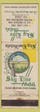 Matchbook Cover - Sky Line Hotels Pocono Mountains PA WEAR