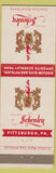 Matchbook Cover - Hotel Schenley Pittsburgh PA