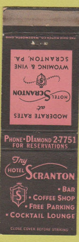 Matchbook Cover - Hotel Scranton PA