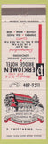 Matchbook Cover - Perkiomen Bridge Hotel Collegeville PA
