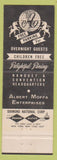 Matchbook Cover - Hotel Americus Allentown PA