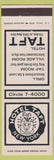 Matchbook Cover - Hotel Taft New York City WEAR
