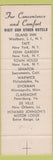 Matchbook Cover - Hotel Taft New York City WEAR