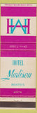 Matchbook Cover - Hotel Madison Boston MA