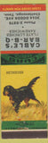 Matchbook Cover - Cables BBQ Chattanooga TN Retriever Dog
