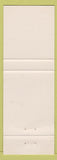 Matchbook Cover - Dorothy's Restaurant North Adams MA girlie Green
