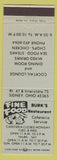 Matchbook Cover - Burk's Restaurant Cafeteria Sidney OH blueish grey?