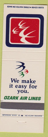Matchbook Cover - Ozark Air Lines airline