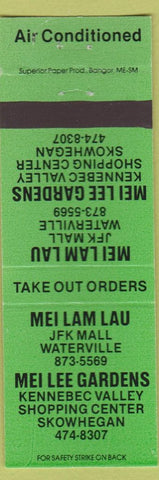 Matchbook Cover - Mei Lam Lau Waterville Skowhegan ME WEAR
