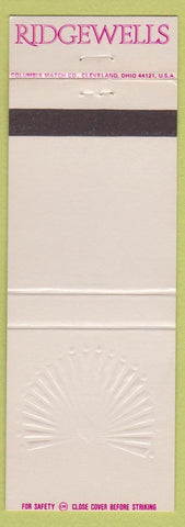 Matchbook Cover - Ridgewells Catering Bethesda Chevy Chase MD WEAR