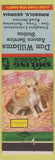 Matchbook Cover - Dan Williams Amoco oil gas Ringgold GA Chihuahua