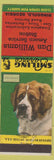 Matchbook Cover - Dan Williams Amoco oil gas Ringgold GA Saint Bernard