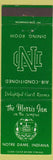 Matchbook Cover - Morris Inn Notre Dame IN South Bend?