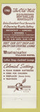 Matchbook Cover - The Old Mill Westminster MA Motel