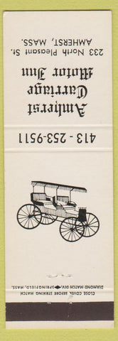 Matchbook Cover - Amherst Carriage Motor Inn Amherst MA