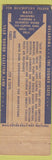 Matchbook Cover - Osage Hills State Park Pawhuska OK WEAR