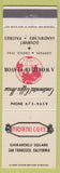 Matchbook Cover - Portofino Caffe San Francisco CA