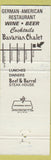 Matchbook Cover - Bavarian Chalet Beef Barrel Las Vegas NV WEAR