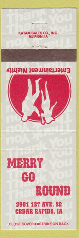 Matchbook Cover - Merry Go Round Cedar Rapids IA