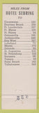 Matchbook Cover - Hotel Sebring FL