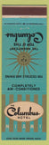 Matchbook Cover - Columbus Hotel Miami FL