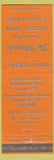 Matchbook Cover - The Mounds Restaurant Brookville IN orange