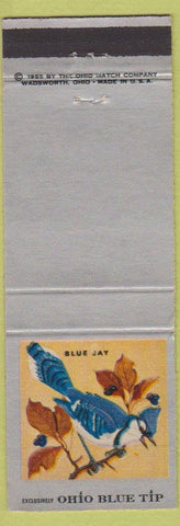 Matchbook Cover - Ohio Blue Tip Matches Blue Jay Bird