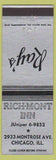Matchbook Cover - Ray's Rich Mont Inn Chicago IL