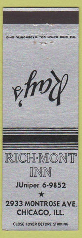 Matchbook Cover - Ray's Rich Mont Inn Chicago IL
