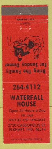 Matchbook Cover - Waterfall House Elkhart IN