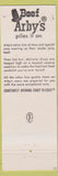 Matchbook Cover - Arby's Restaurants South Bend IN Roast Beef
