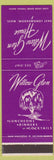 Matchbook Cover - Willow Glen House East Longmeadow MA