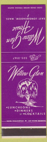 Matchbook Cover - Willow Glen House East Longmeadow MA