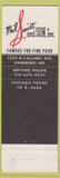 Matchbook Cover - Phil Smidt Son Restaurant Hammond Whiting IN