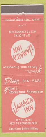 Matchbook Cover - Jamaica Inn Key Biscayne FL WEAR