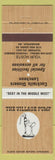 Matchbook Cover - Village Pump Indianapolis IN