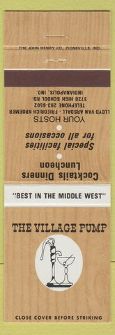 Matchbook Cover - Village Pump Indianapolis IN