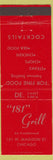 Matchbook Cover - 181 Grill Chicago IL red