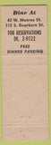 Matchbook Cover - Esquire Pub Restaurant Chicago IL