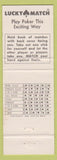 Matchbook Cover - Mary Hartigan's Restaurant Dedham MA