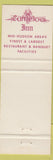 Matchbook Cover - Camelot Inn Poughkeepsie NY