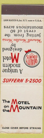 Matchbook Cover - Motel on the Mountain Suffern NY