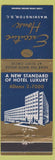 Matchbook Cover - Executive House Hotel Washington DC WEAR