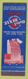 Matchbook Cover - Hotel Dixie New York City