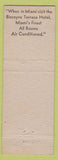Matchbook Cover - Bancroft Hotel Worcester MA