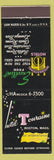 Matchbook Cover - Hotel Touraine Boston MA